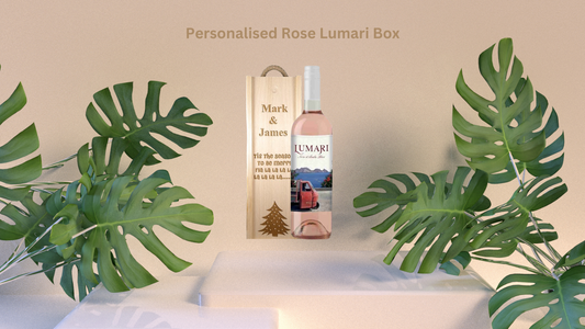 Rose Wine With Personalised Box