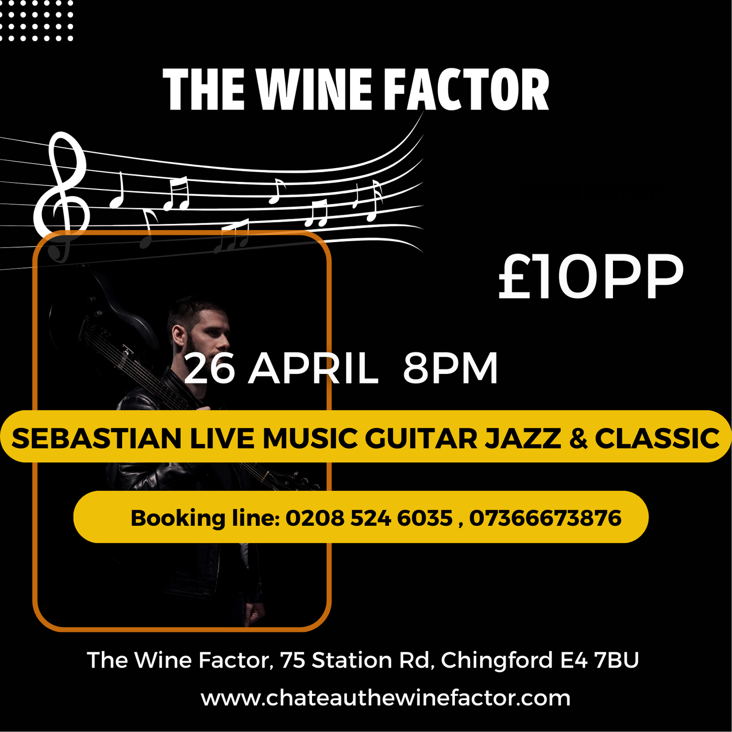 SEBASTIAN LIVE MUSIC GUITAR JAZZ & CLASSIC