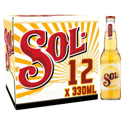 Sol Lager Bottles | 12 Pack