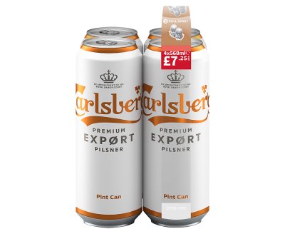 Carlsberg Premium Export Pilsner Pint Can 4 x 568ml