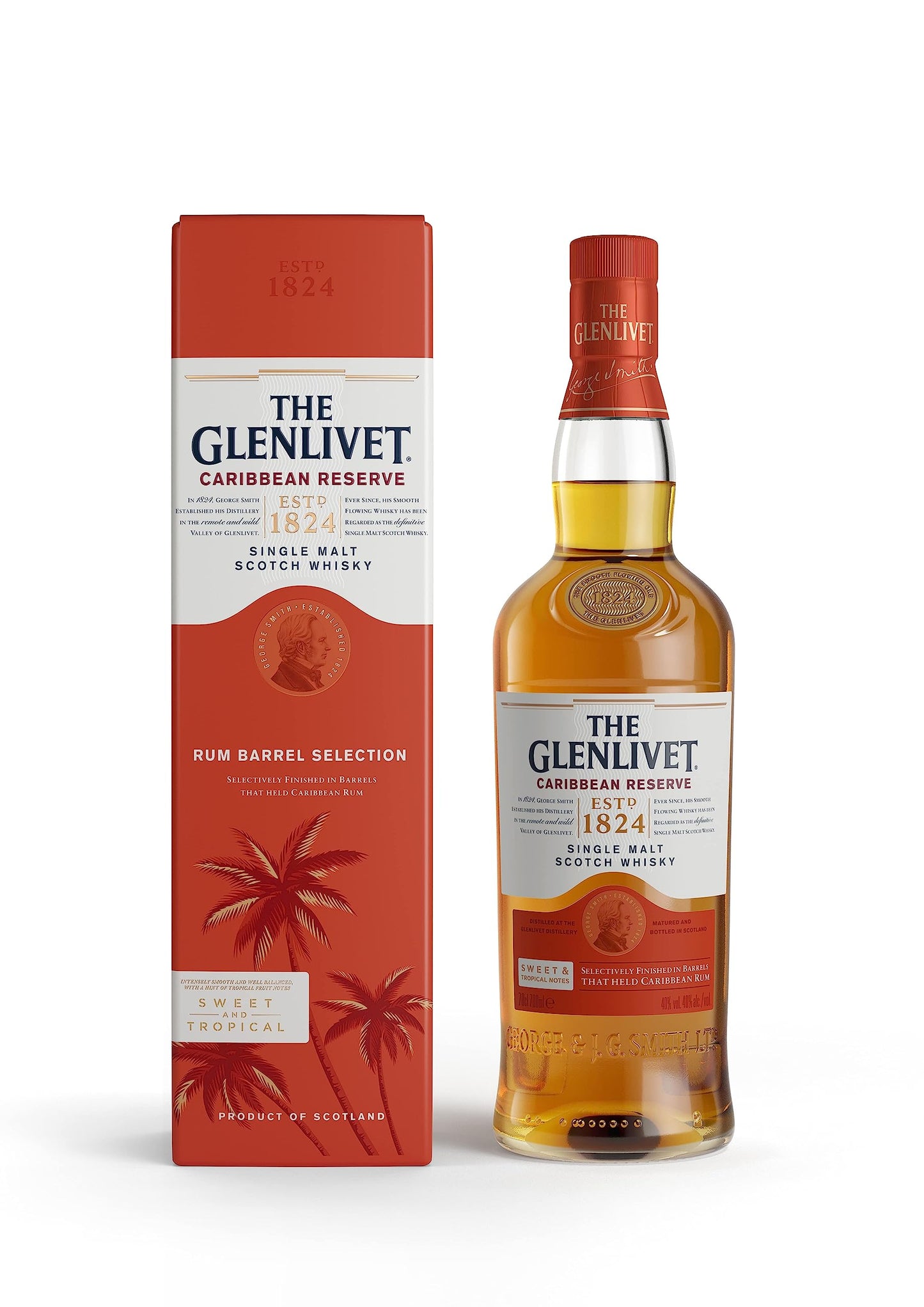 The Glenlivet Caribbean Reserve Single Malt Whisky, 70 cl