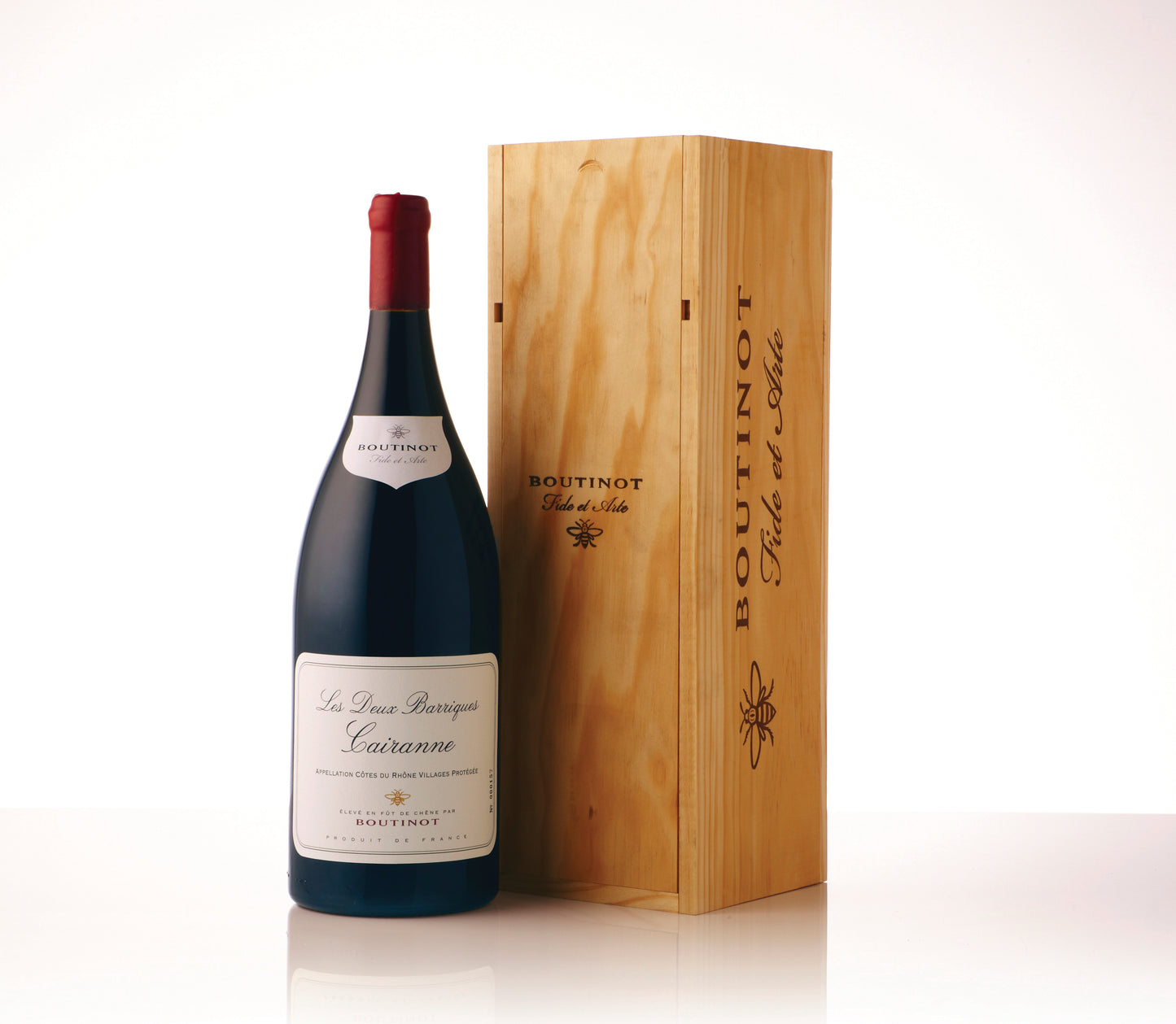 Domaine Boutinot ‘Les Deux Barriques’, AOP Cairanne (Magnum in Wooden Box)