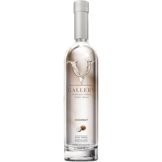 V Gallery Premium Coconut Flavoured Vodka Spirit Drink, 50cl, 21% ABV