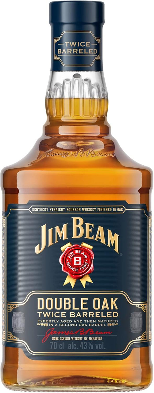 Jim Beam Double Oak Twice Barreled Whiskey, 70cl