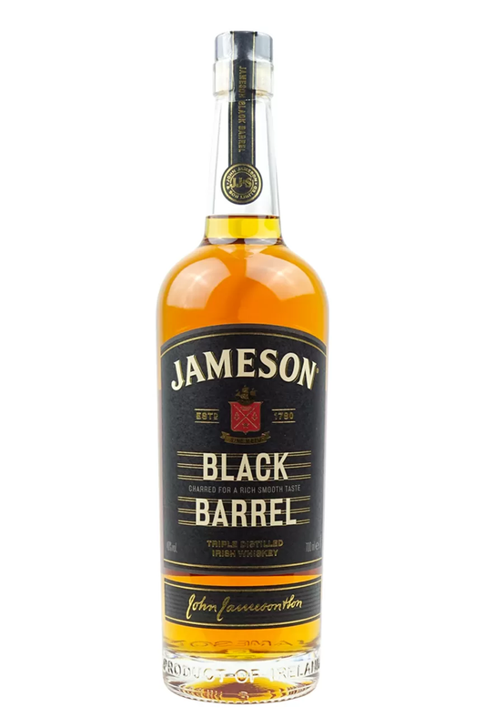 Jameson Black Barrel Blended Irish Whiskey with Giftbox | 40% ABV | 70CL | Triple Distilled Irish Whiskey